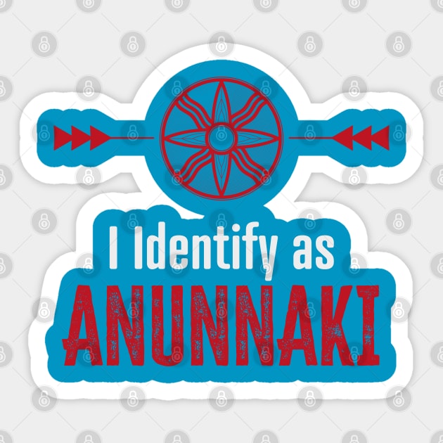 Identify Anunnaki (Dark) Sticker by WickedAngel